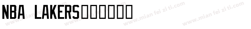 NBA Lakers字体转换